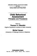 Cover for Child Behavioral Assessment
