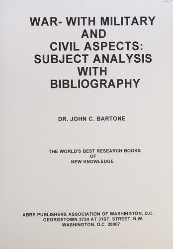 Cover for War With Military and Civil Aspects