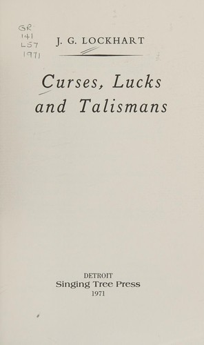 Cover for Curses, lucks and talismans