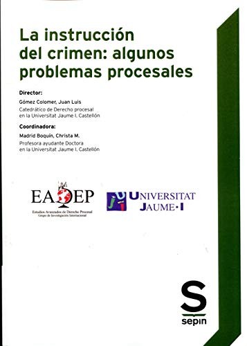 Cover for La instrucción del crimen