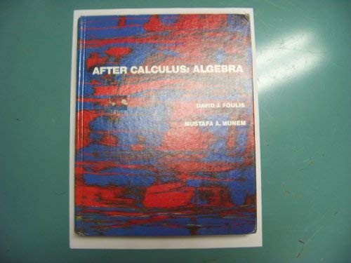 Cover for After calculus - algebra