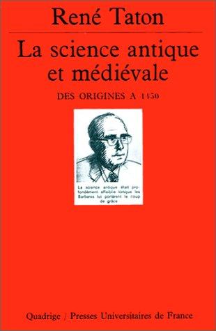 Cover for La science antique et medievale
