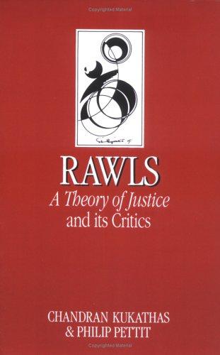 Cover for John Rawls' "Theory of Justice" and Its Critics