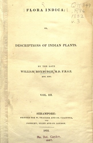 Cover for Flora indica