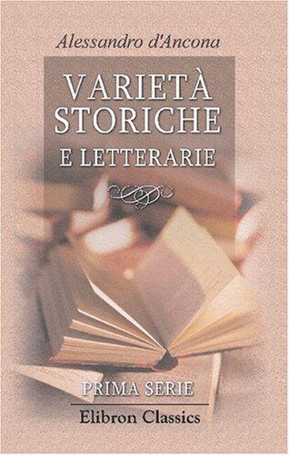 Cover for Varietà storiche e letterarie