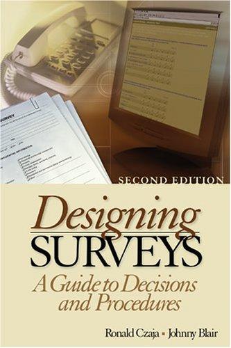 Cover for Designing surveys