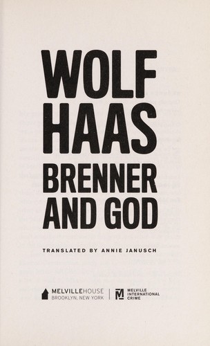Cover for Brenner and God