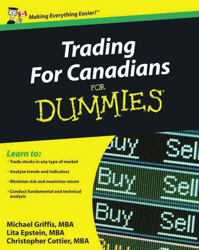 Cover for Trading for Canadians for dummies