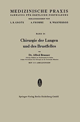 Cover for Chirurgie der Lungen und des Brustfelles
