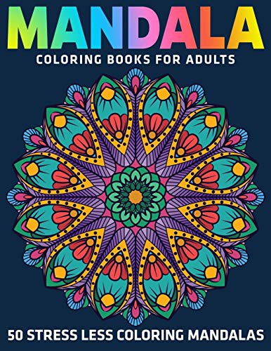Cover for 50 Stress Less Coloring Mandalas