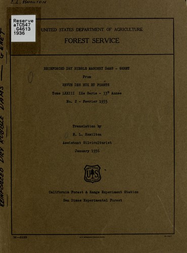 Cover for Reinforced dry rubble masonry dams