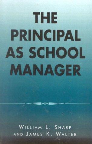 Cover for Principal as School Manager
