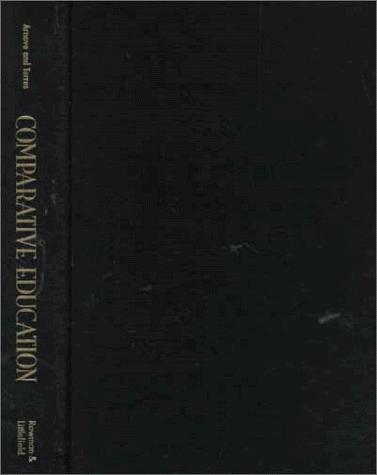 Cover for Comparative Education