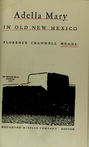 Cover for Adella Mary in old New Mexico