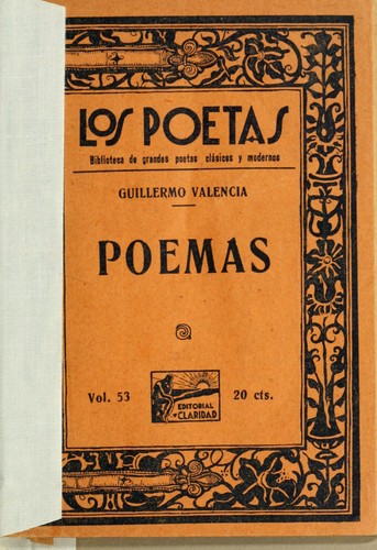 Cover for Guillermo Valencia Sus mejores poemas