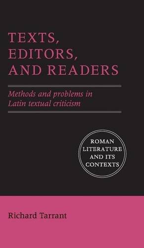 Cover for Texts, Editors, and Readers
