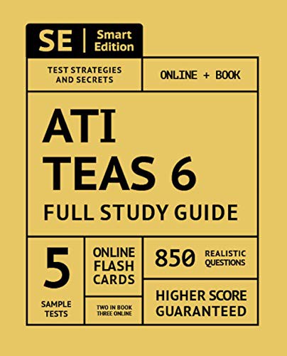 Cover for ATI TEAS 6 Full Study Guide