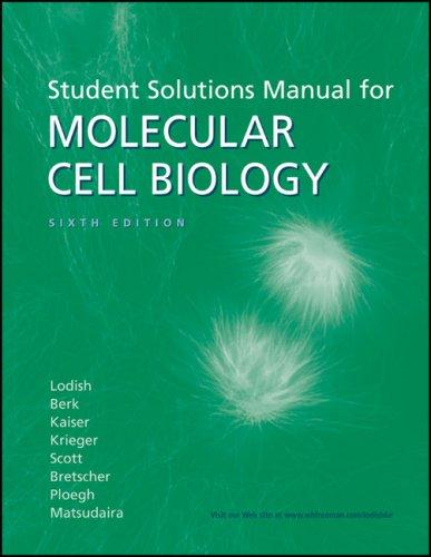 Cover for Molecular Cell Biology Solutions Manual