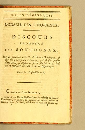 Cover for Discours