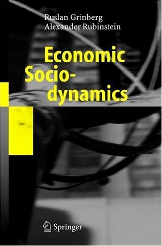 Cover for Economic sociodynamics