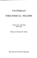 Cover for Victorian theatrical trades