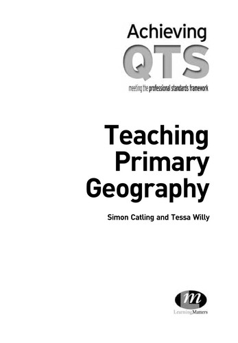 Cover for Teaching primary geography