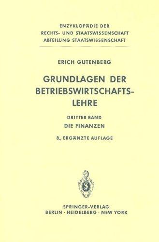 Cover for Grundlagen der Betriebswirtschaftslehre: Band 3