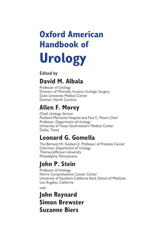 Cover for Oxford American handbook of urology