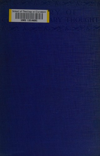 Cover for Contemporary thought of Italy