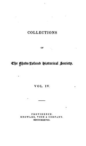 Cover for An historical discourse on the civil and religious affairs of the colony of Rhode-Island