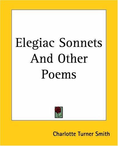 Cover for Elegiac Sonnets And Other Poems