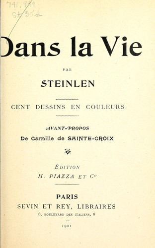 Cover for Dans la vie, par Steinlen