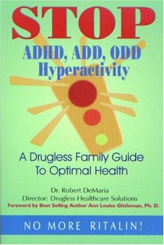 Cover for Stop ADHD, ADD, ODD, Hyperactivity