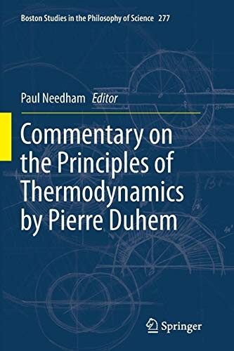 Cover for Commentary on the Principles of Thermodynamics by Pierre Duhem