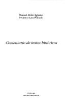 Cover for Comentario de Textos Historicos (Historia)
