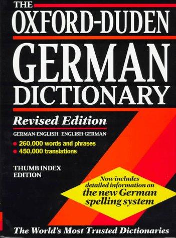 Cover for The Oxford-Duden German dictionary