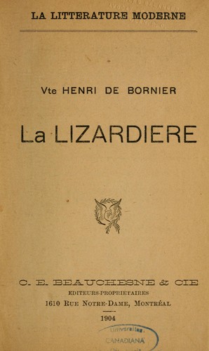 Cover for La lizardière