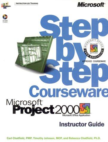 Cover for Microsoft  Project 2000 Step by Step Courseware Trainer Pack (Step By Step Courseware. Instructor Guide)