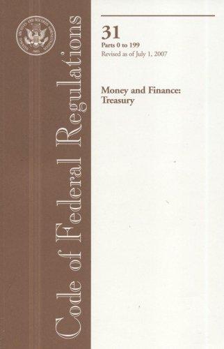 Cover for Code of Federal Regulations, Title 31, Money and Finance