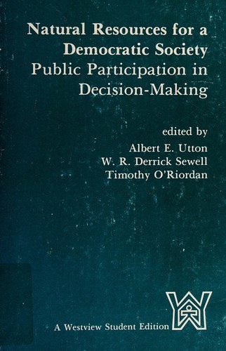 Cover for Natural resources for a democratic society