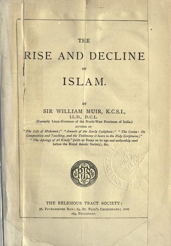 Cover for The rise and decline of Islam.