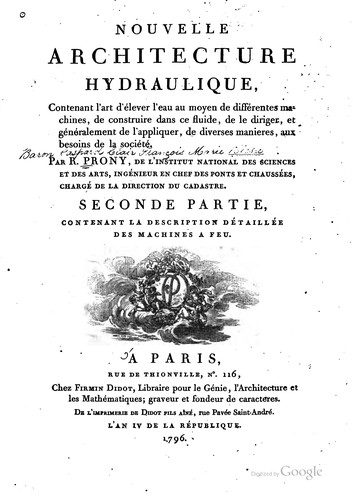 Cover for Nòuvelle architecture hydraulique