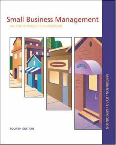 Cover for Small Business Management