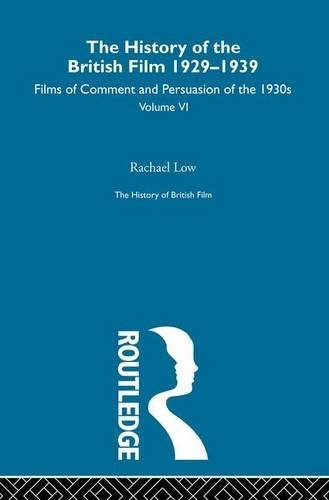 Cover for The History of the British Film 1929-1939, Volume VI