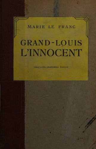 Cover for Grand-louis L'innocent