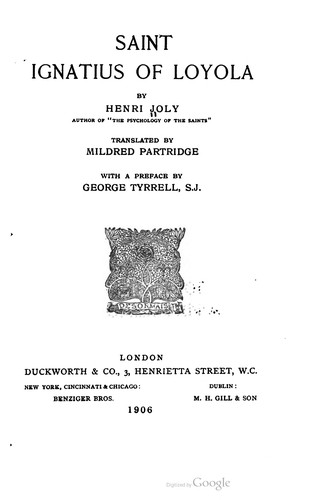 Cover for St. Ignatius of Loyola