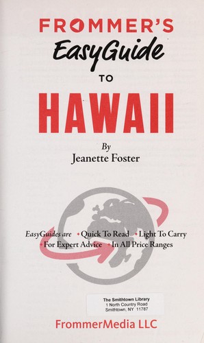 Cover for Frommer's 2014 easyguide to Hawaii