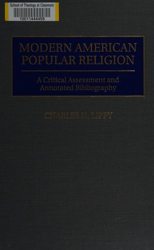 Cover for Modern American popular religion