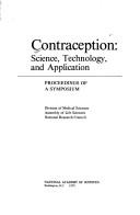 Cover for Contraception, science, technology, and application