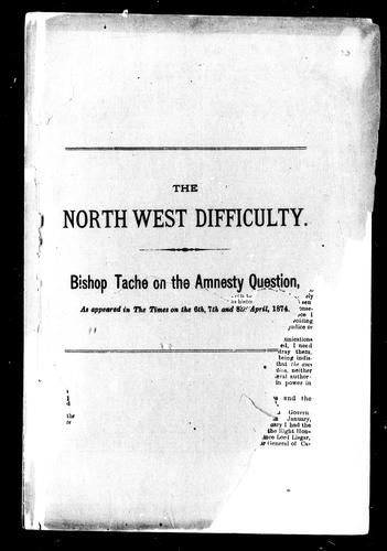 Cover for The North West difficulty